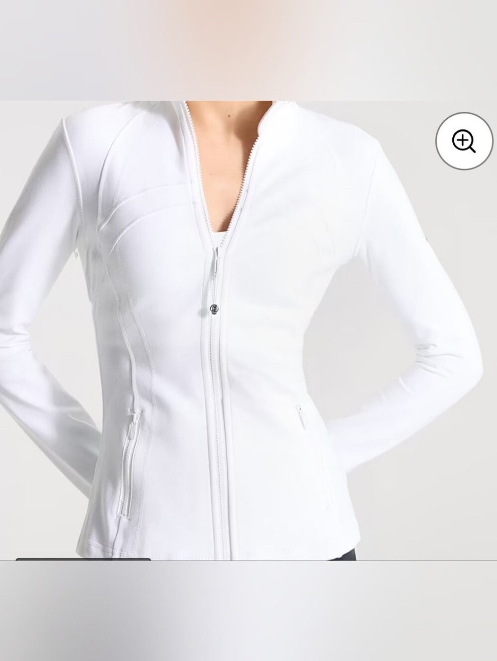Lululemon Women’s White Define Zip-Front Jacket
